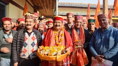 EWS KULLU LORD RAGHUNATH MAIN STICK BARDAR MAHEWAR SINGH LEAVES FOR AYODHYA