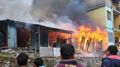 NEWS FIRE CASE MANIRAN BARSHENI VILLAGE ON TUESDAY
