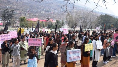 shashtri teacher & teacher protest against state govr kullu district