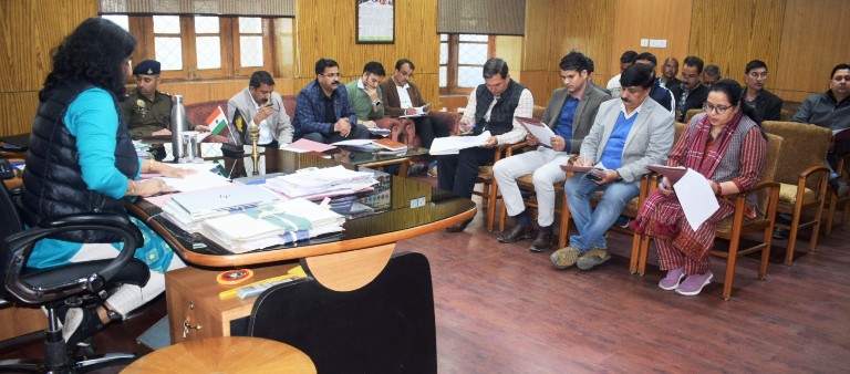 District Election Officer and Deputy Commissioner Kullu Torul S Ravish presided over the standing committee meeting of MCC.
