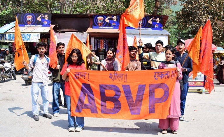 abvp protest kullu