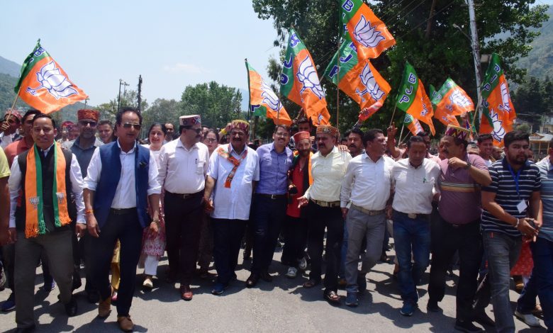 NEWS KULLU TULSI BJP CANDIDATE KANGNA RANAUT WINING CELEBRATION WORKAR KULLU VISUAL