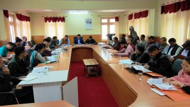 District Council Lahaul Spiti Vice President Rajesh Sharma presided over the quarterly meeting.