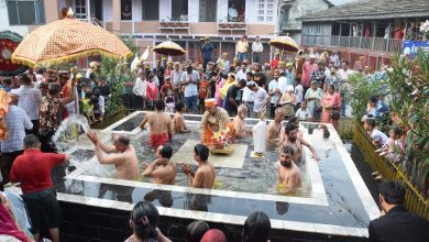 News Kullu Lord Raghunath, Shaligram, Narasimha and Lord Hanuman were adorned along with worship in Jal Vihar Utsav