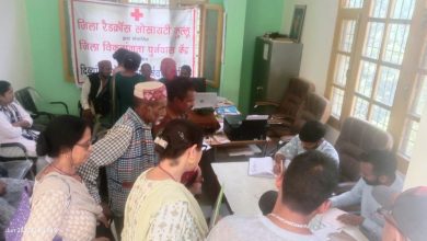 Registration of 26 disabled people in this camp