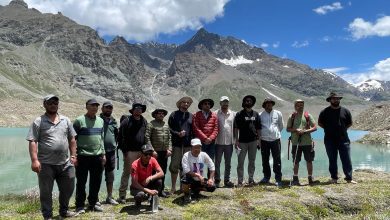 Expert team led by Deputy Commissioner Lahaul Spiti inspected Ghepang Ghat Glacier Lake
