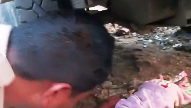 A newborn baby wrapped in a blanket was left abandoned under a car parked near Shitala Mata temple.