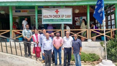 40 people got their health checkup done in a free health camp by District Red Cross Society Kullu, Health Department, AYUSH Department and Rotary Club Kullu.
