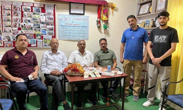 Rotary Club Kullu will distribute Rakhis prepared by the disabled children of Nav Chetna Sanstha in schools.