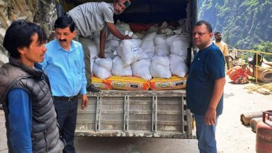 Sent about 1200 kg ration to Malana on Sunday.