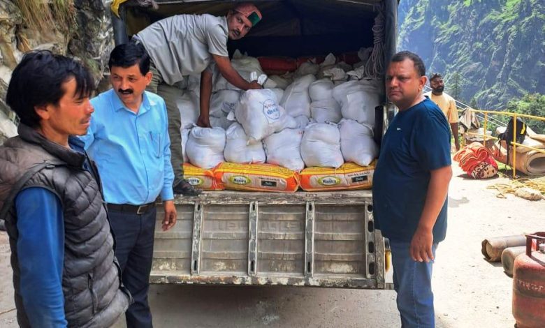 Sent about 1200 kg ration to Malana on Sunday.