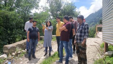 Deputy Commissioner Torul S Ravish inspected waste disposal site Rangri today.