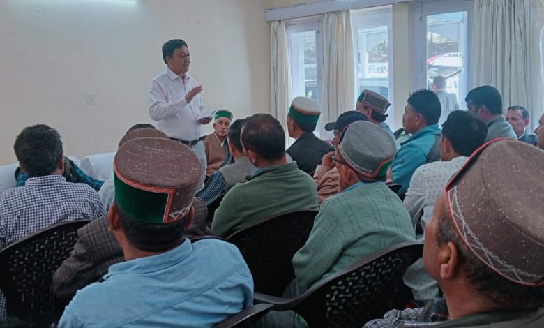 Revenue Minister Jagat Singh Negi listened to people's problems at Kinnaur district headquarters.