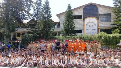 14th NDRF The team organized a mock drill for children in the school premises.