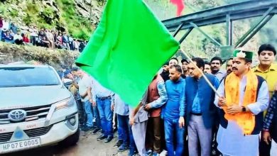 Bagipul bridge was ready in record time of 5 days. Minister Vikramaditya Singh dedicated it to the public.