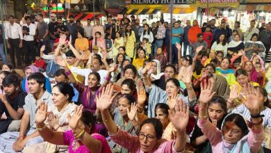 ISKCON organization celebrated Shri Krishna Janmashtami with pomp in Mall Road, Manali.