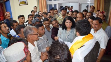 सैंज घाटी के ग्रामीणों ने लोक निर्माण मंत्री विक्रमादित्य सिंह से तरेड़ा में जल्द वैली ब्रिज लगाने की लगाई गुहार