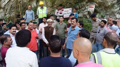 Chief Parliamentary Secretary Sunder Singh Thakur today inspected Malana Road and visited up to Malana Dam 1.