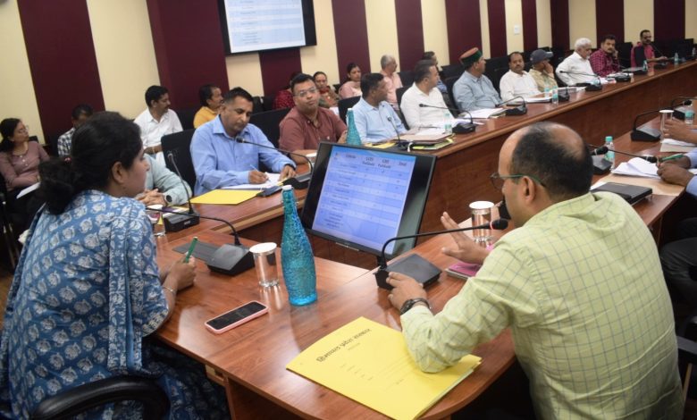 Deputy Commissioner Kullu Torul S Ravish held a review meeting of departmental activities with revenue officials.