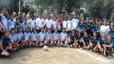 Chief Parliamentary Secretary Sunder Singh Thakur inaugurates Inter College Women Football Tournament