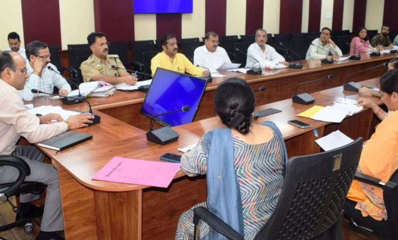 The meeting of the District Level Committee of Drug Free India Campaign was held today in the conference room of the Multi-Purpose Building which was presided over by Assistant Commissioner Shashipal Negi.