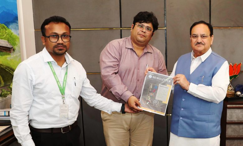 Important meeting of National MSC Medical Teachers Association with Health Minister Nadda for improvement in medical education.