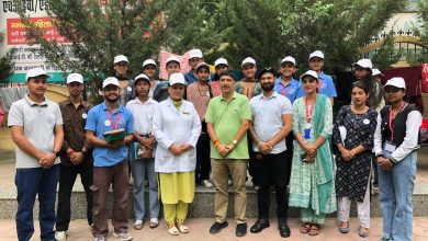 nitiation of services by 18 volunteers at Regional Hospital Kullu in Learn from Experience program under “My India”.