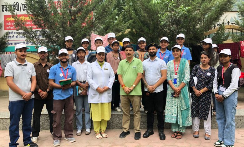 nitiation of services by 18 volunteers at Regional Hospital Kullu in Learn from Experience program under “My India”.