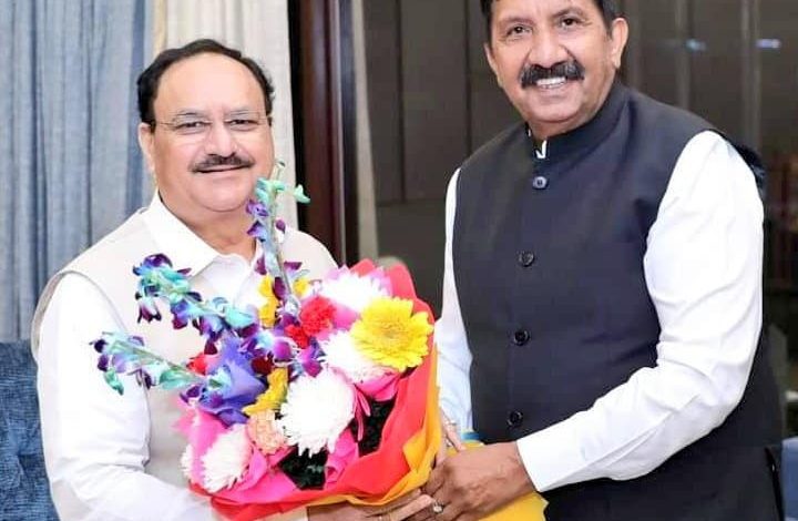 Deputy Chief Minister Mukesh Agnihotri met Union Health Minister in Delhi