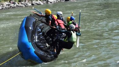 Rafting trainees learned the tricks of self defense-Gimnar Singh