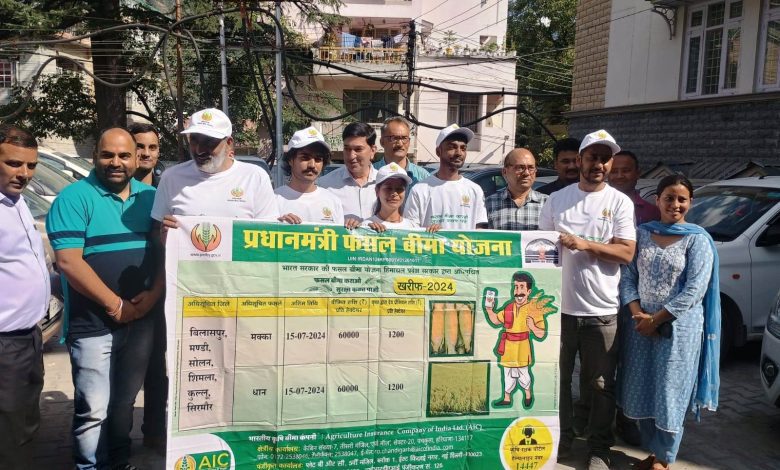 Artists presented a street play based on the Prime Minister Crop Insurance Scheme in the Mini Secretariat.