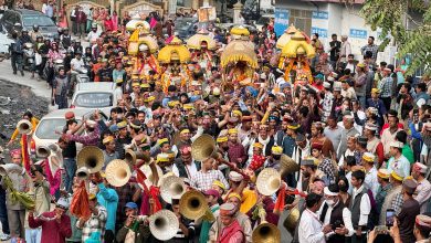 A grand meeting of Gods and Goddesses took place in the locality during Dussehra festival.