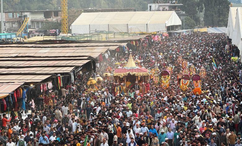 Hundreds of Gods and Goddesses and thousands of devotees participated in the Rath Yatra of Lanka Dahan.