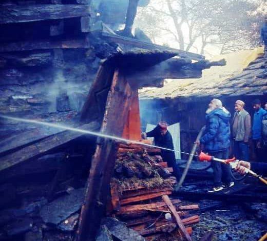House fire in Parsha village of Manali, loss worth Rs 30 lakh