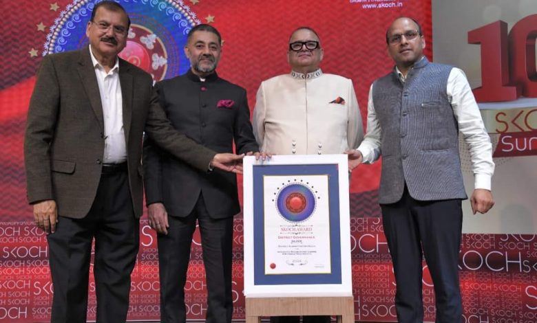 District Administration, Kullu honored with Scotch Award