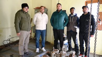 Deputy Commissioner Lahaul Spiti Rahul Kumar inspected Tandi Uthau Drinking Water Scheme