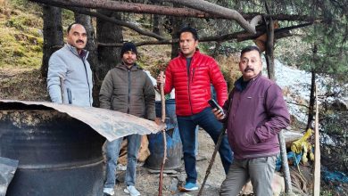 Nearly one thousand liters of Lahan recovered in six drums at one place in the forest - Manoj Dogra