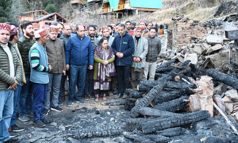 Opposition leader became emotional after meeting the fire victims, said nothing was left