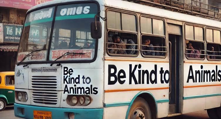 Now the slogan 'Be kind to animals' will be visible on vehicles.