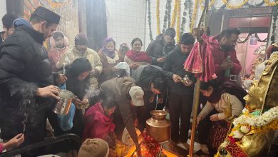 Crowds gathered in the Shiva temples of district Kullu to have darshan of Shiva Bhole.