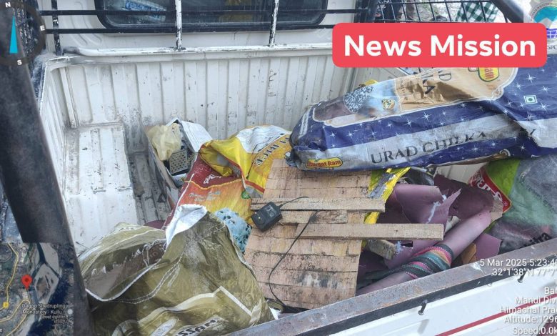 Pollution Board took strict action against those throwing garbage in Vyas river in Bandrol, Kullu.