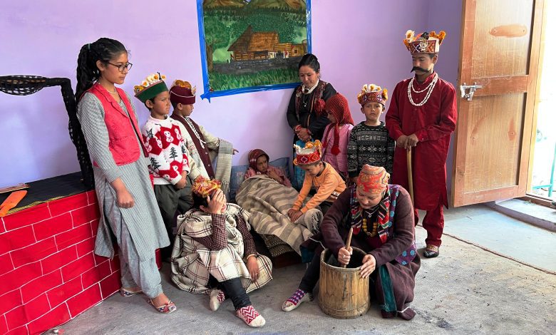 The drama 'Daktag' was performed in Tamlu village of Mayar valley of Lahaul Spiti....