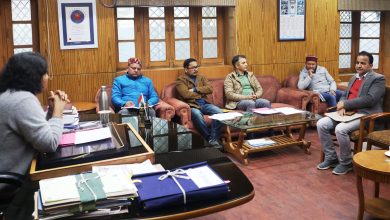 Deputy Commissioner Kullu Torul S Ravish held a meeting and reviewed the restoration work being done today after heavy rains.