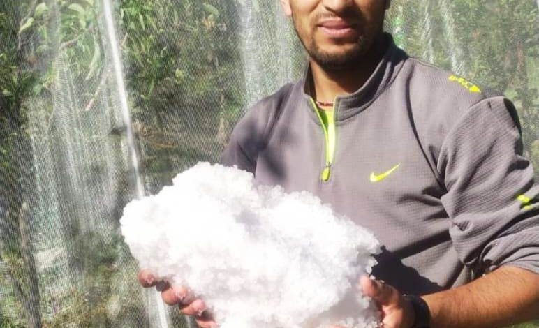 Heavy destruction due to storm and hailstorm in Mangarh, Mashna, Dunkharigahar, Chaupadsa Panchayat of Laghati